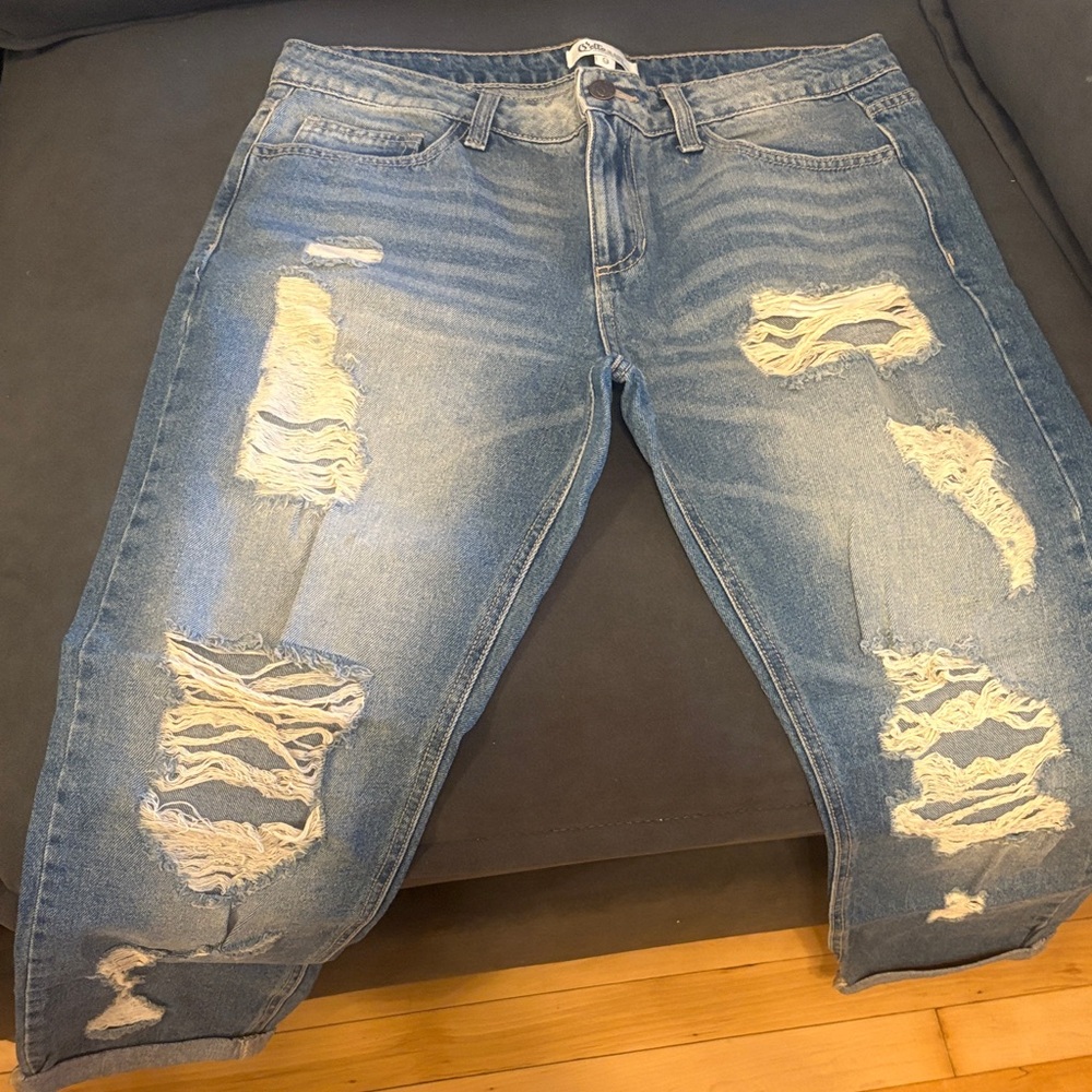 Nordstrom Light Blue Distressed Jeans